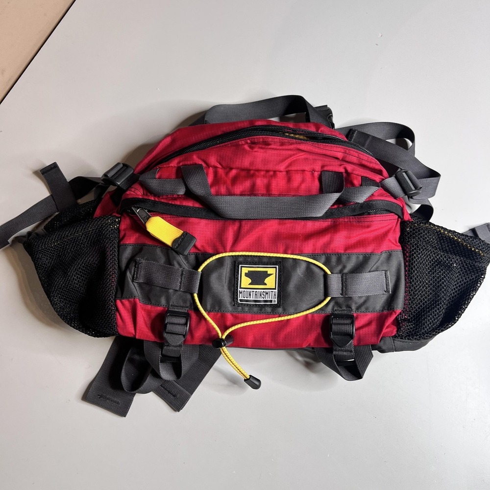 Mountainsmith Tour Waist Pack Red Black Nylon Hiking Bag One Size Mens Outdoor